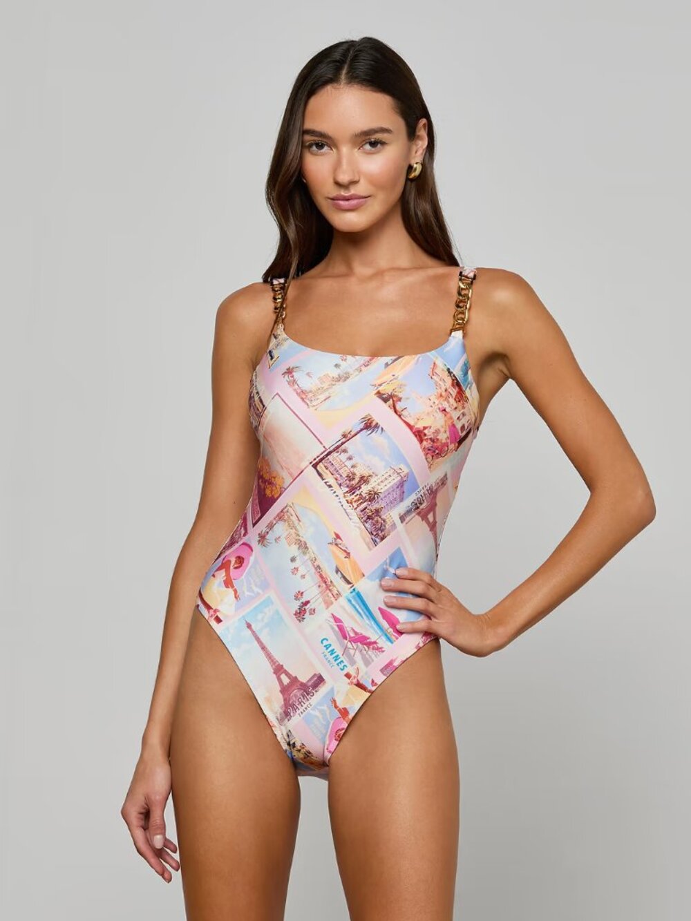 L'AGENCE Remi Postcard One Piece Swimsuit - NWT